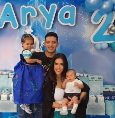 Daniela Basso with boyfriend Raul Jimenez recently celebrated the second birthday of Arya.